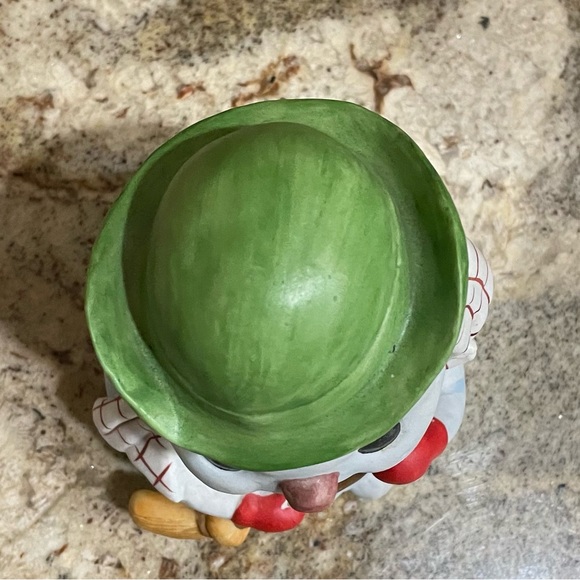 Holiday Cheerful Snowman Mann Music Box Plays Frosty The Snowman
